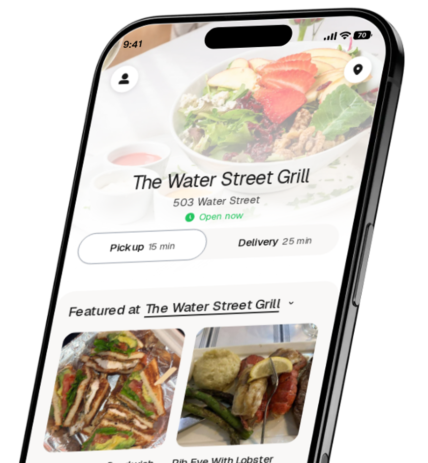 The Water Street Grill app preview